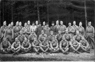 Ligne Maginot - 168° Regiment d'Infanterie de Forteresse - Une section à l'exercice en septembre 1938