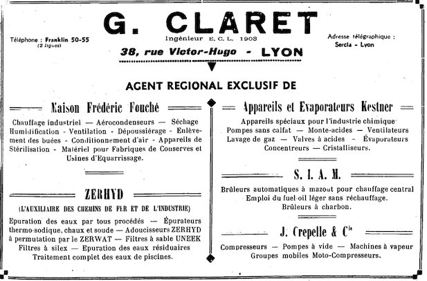 Publicité  Zerhyd - 1939