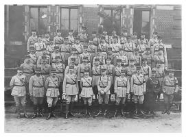 Ligne Maginot - 154° Régiment d'Infanterie de Forteresse - Les officiers du régiment
Photo antérieure à 1923