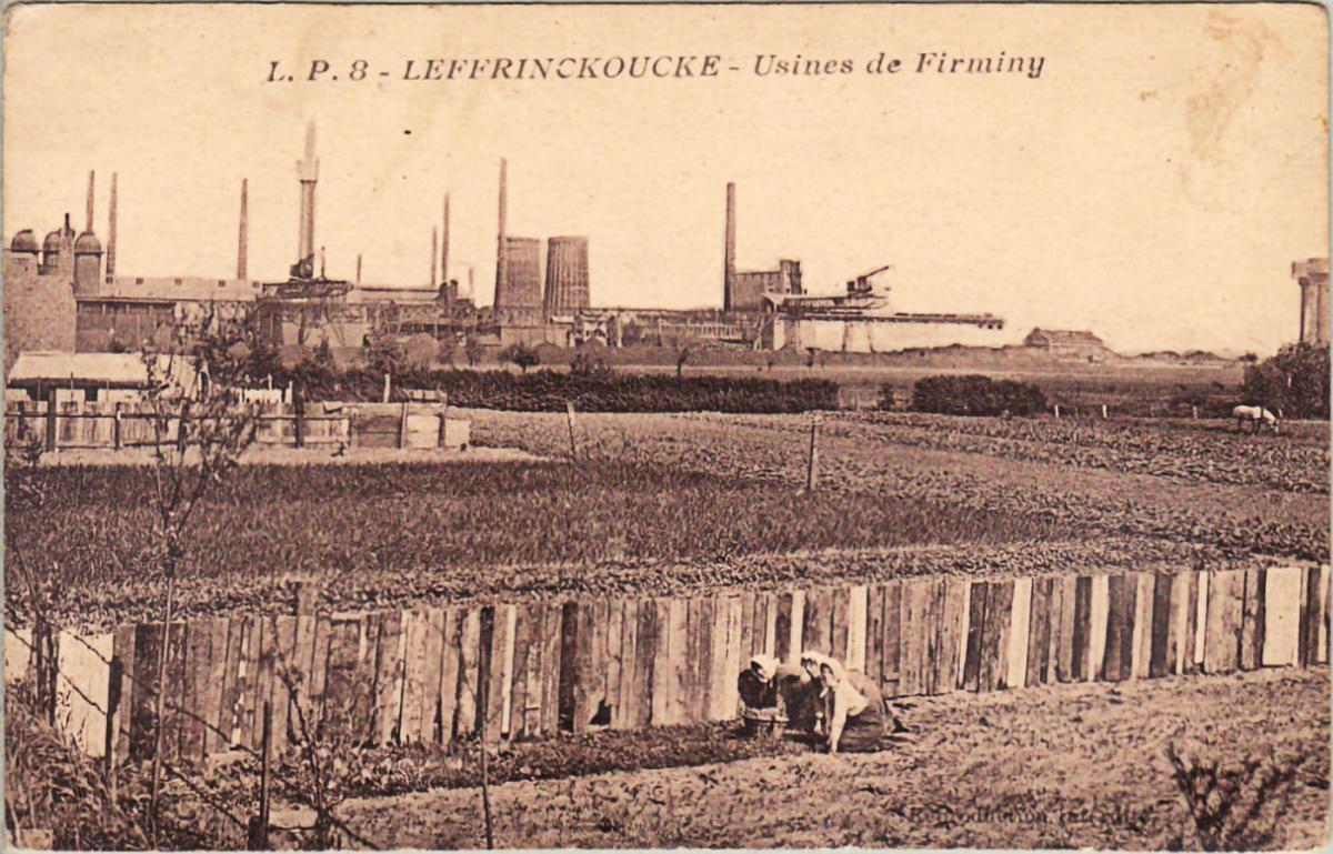 Ligne Maginot - Aciéries et Forges de Firminy - L'usine des Dunes à Leffrinckoucke
Carte postale