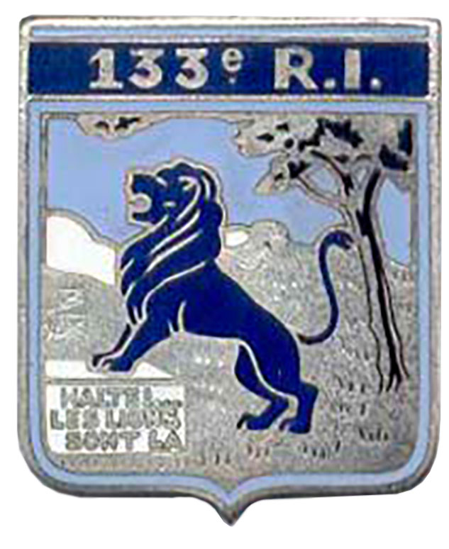 Insigne du 133° Regiment d'Infanterie de Forteresse