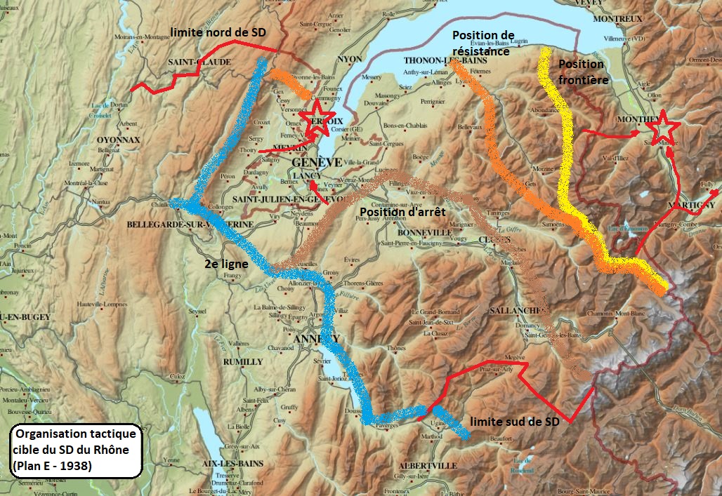 Organisation tactique du SD du Rhône - 1938