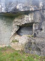 Ligne Maginot - A107 - CROIX-MOREL - (Blockhaus lourd type STG / STG-FCR - Double) - Créneaux antichar flanquant vers l'ouest