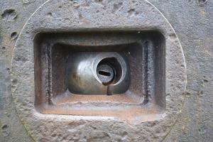 Ligne Maginot - Ouvrage de la FERTE - Bloc 2
Cloche GFM type B
Le diascope est en place dans sa rotule