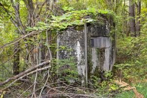 Ligne Maginot - STEINER FERME - (Blockhaus pour arme infanterie) - Façade avec créneau de tir mitrailleuse