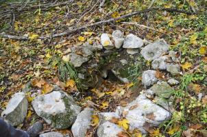 Ligne Maginot - STEINER FERME - (Blockhaus pour arme infanterie) - Pile de sacs de ciment du chantier de l'époque, abandonnés et fossilisés depuis.