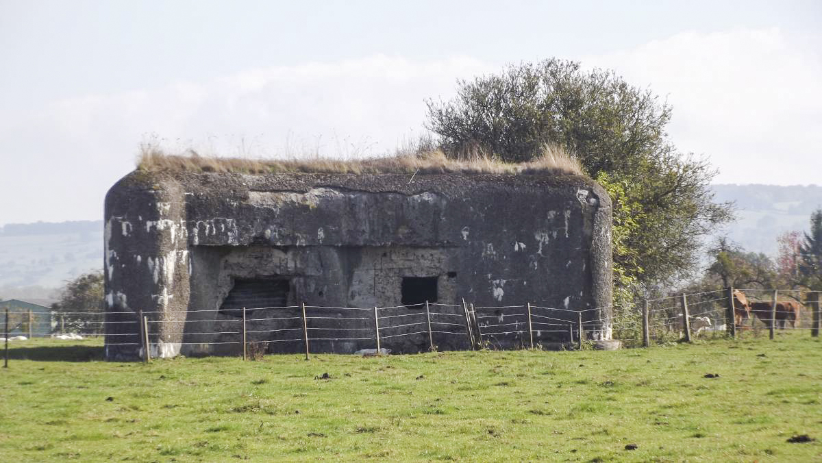 Ligne Maginot - A107 - CROIX-MOREL - (Blockhaus lourd type STG / STG-FCR - Double) - Créneaux flanquant vers l'ouest