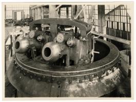 Ligne Maginot - Tourelle en construction. Vue étage supérieur - Fond Batignolles