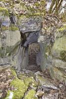 Ligne Maginot - OBERHARDTFELD 2 - (Blockhaus pour arme infanterie) - Coupole et son couloir. En face l'entrée nord