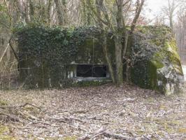 Ligne Maginot - CARREFOUR 237 - (Blockhaus pour canon) - Vue du créneau de tir