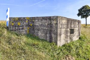 Ligne Maginot - ALTE STRASSE - (Observatoire d'infanterie) - Côté nord: mur plein