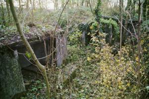 Ligne Maginot - OBERSAASHEIM EST 4 - (Blockhaus pour arme infanterie) - La tranchée bétonnée allemande a proximité, facilement utilisable