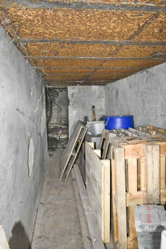 Ligne Maginot - PA NIFFER 1 - (Blockhaus pour canon) - Couloir d'accès et la chambre de tir au fond