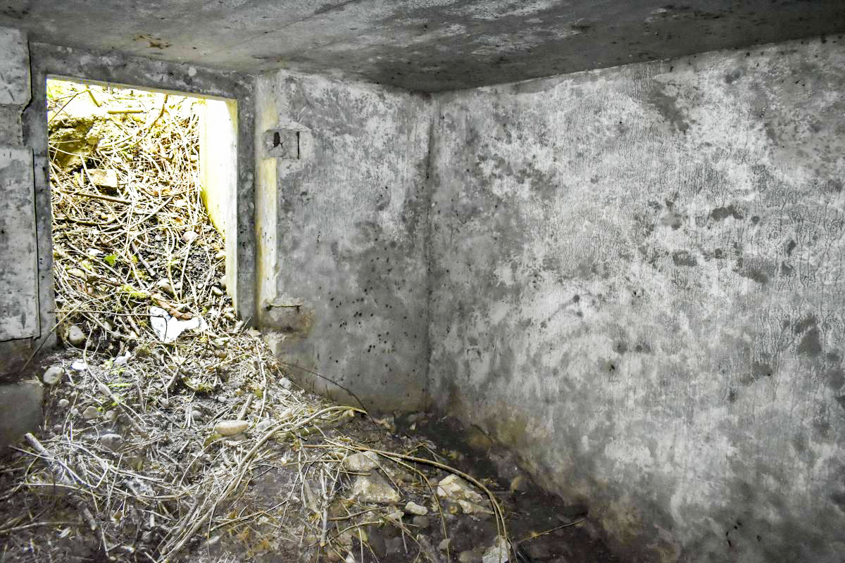 Ligne Maginot - VOIE-FERREE 4 - (Cuve pour arme d'infanterie) - Local donnant accès à la tourelle démontable