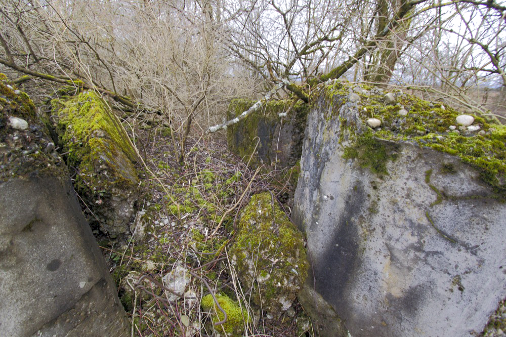 Ligne Maginot - ECLUSE D'HIRTZFELDEN SUD - (Blockhaus pour arme infanterie) - Le blockhaus détruit