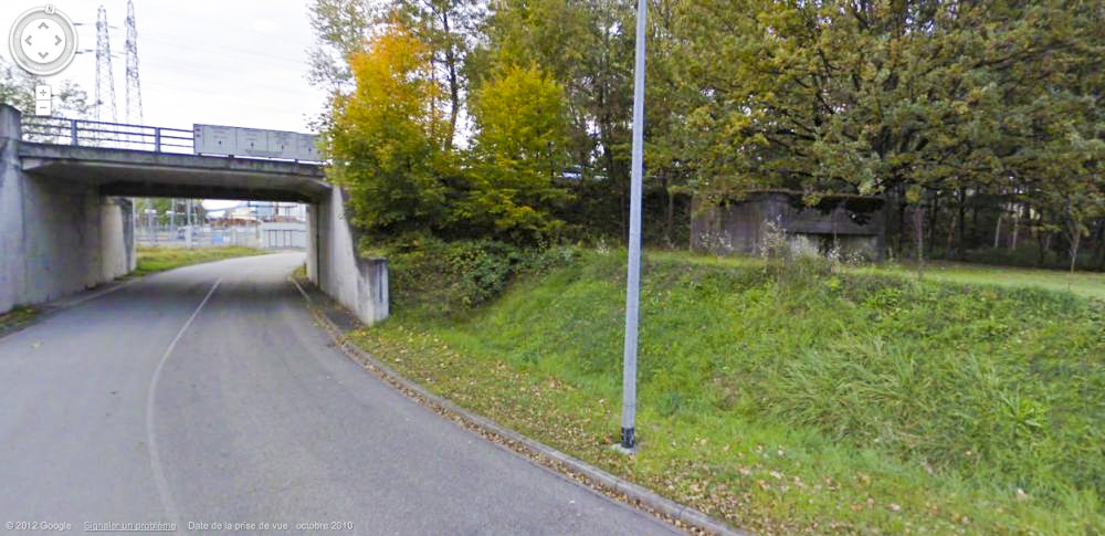 Ligne Maginot - 385A - PORT DU RHIN CENTRE 1 - (Blockhaus pour arme infanterie) - Vue générale extérieure par Google Map