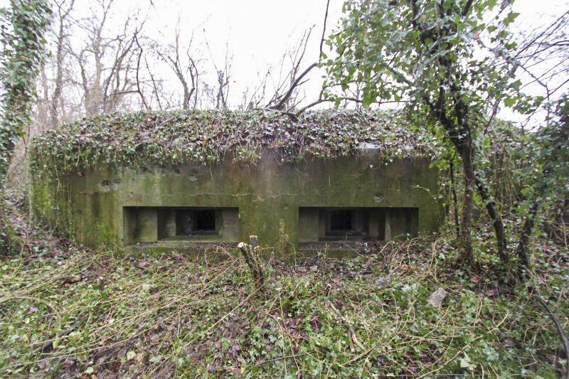 Ligne Maginot - POINT 126 - (PC de Sous-Quartier) - La facade de la casemate de tir