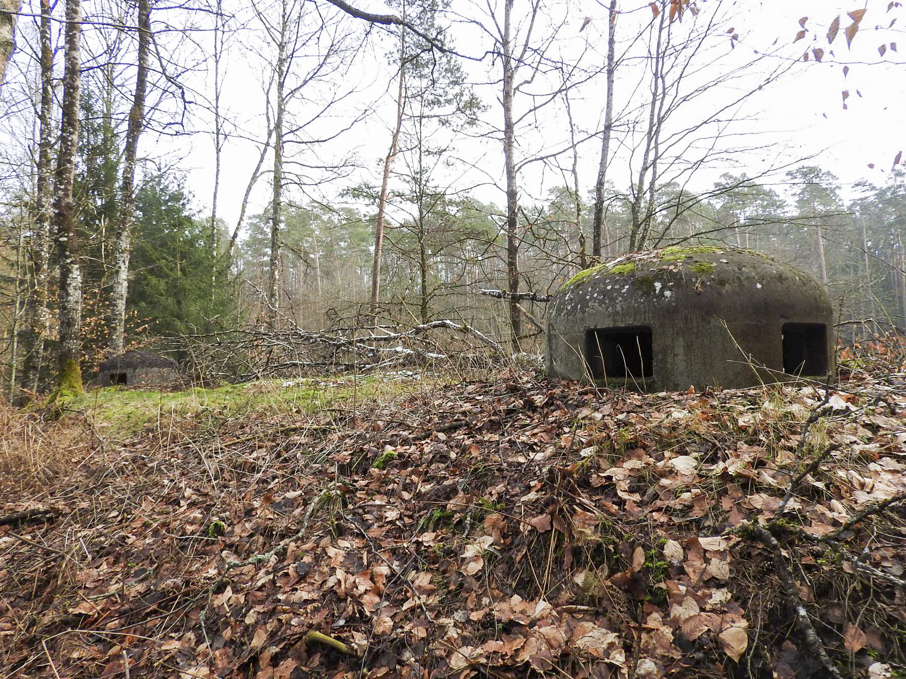 Ligne Maginot - NONNENKOPF - (Casemate d'infanterie) - Les deux cloches GFM type A