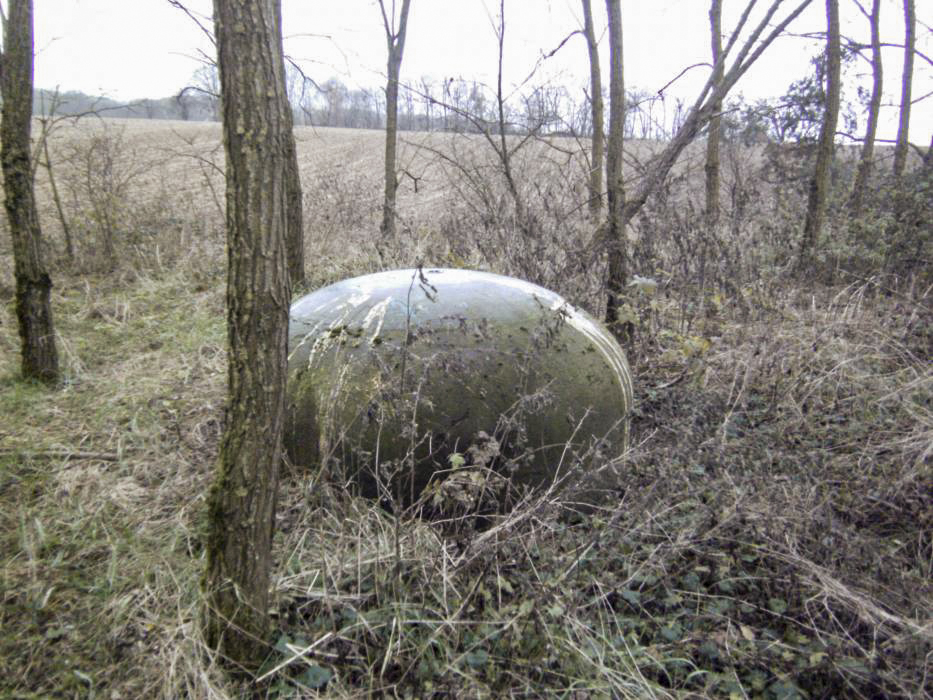 Ligne Maginot - BREMMELBACH SUD - C7 - (Casemate d'infanterie) - La casemate est complètement enterrée. Il ne reste seulement que la cloche qui soit visible.