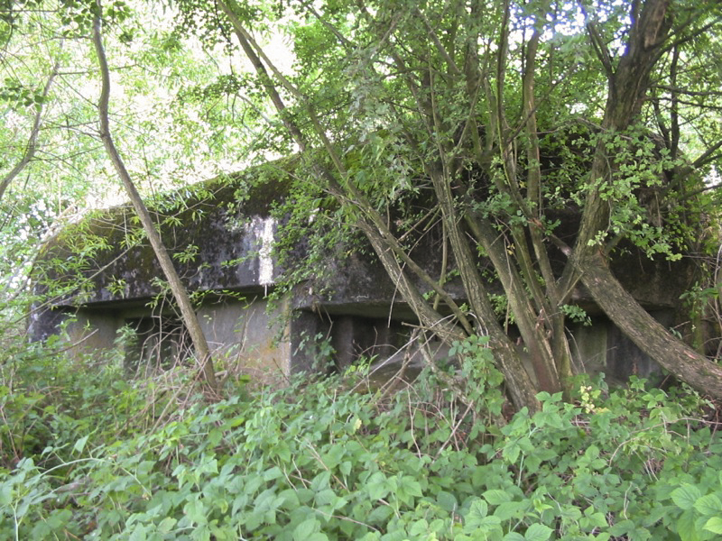 Ligne Maginot - KEFFENACH ( Blockhaus pour canon ) - Remarquez à droite l'embrasure pour mitrailleuse identique à une coupole type 7ème Région.