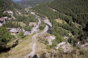 Ligne Maginot - Blockhaus Fort Queyras 1 - Au premier plan à droite le couloir inachevé