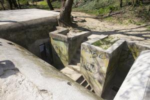 Ligne Maginot - FORT FOCH - (Abri) - la tranchée maçonnée desservant les entrées