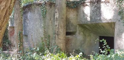 Ligne Maginot - DUCROT OUEST - (Casemate d'artillerie) - Créneau de tir droit et créneau de défense rapprochée