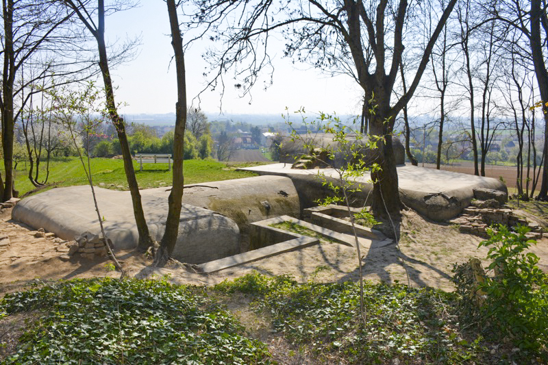 Ligne Maginot - Abri, blockhaus et observatoire  du FORT FOCH - Vue d'ensemble de la construction