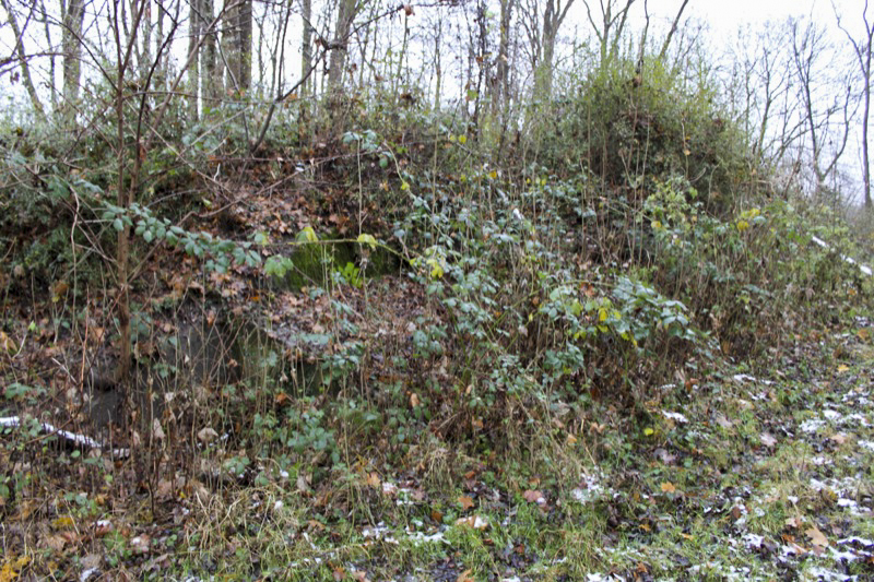 Ligne Maginot - OUVRAGE NEY-RAPP - (Position d'artillerie préparée) - La caserne de nos jours, avec sa façade totalement merlonnée