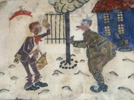 Ligne Maginot - SCHOENENBOURG - (Ouvrage d'artillerie) - Cuisine
Peintures murales et graffitis dans les locaux de l'ouvrage