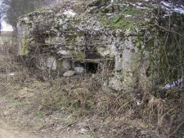 Ligne Maginot - BOIS DE HOFFEN 1 - (Blockhaus pour canon) - La Façade endommagée par les combats du 20-21 juin 1940