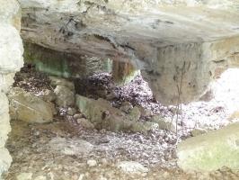 Ligne Maginot - OBERSEEBACH 2 ( Blockhaus pour canon ) - L'intérieur dévasté du bloc