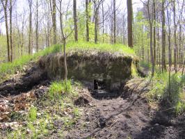 Ligne Maginot - BOIS DE RITTERSHOFFEN b - (Blockhaus pour arme infanterie) - Vue de face