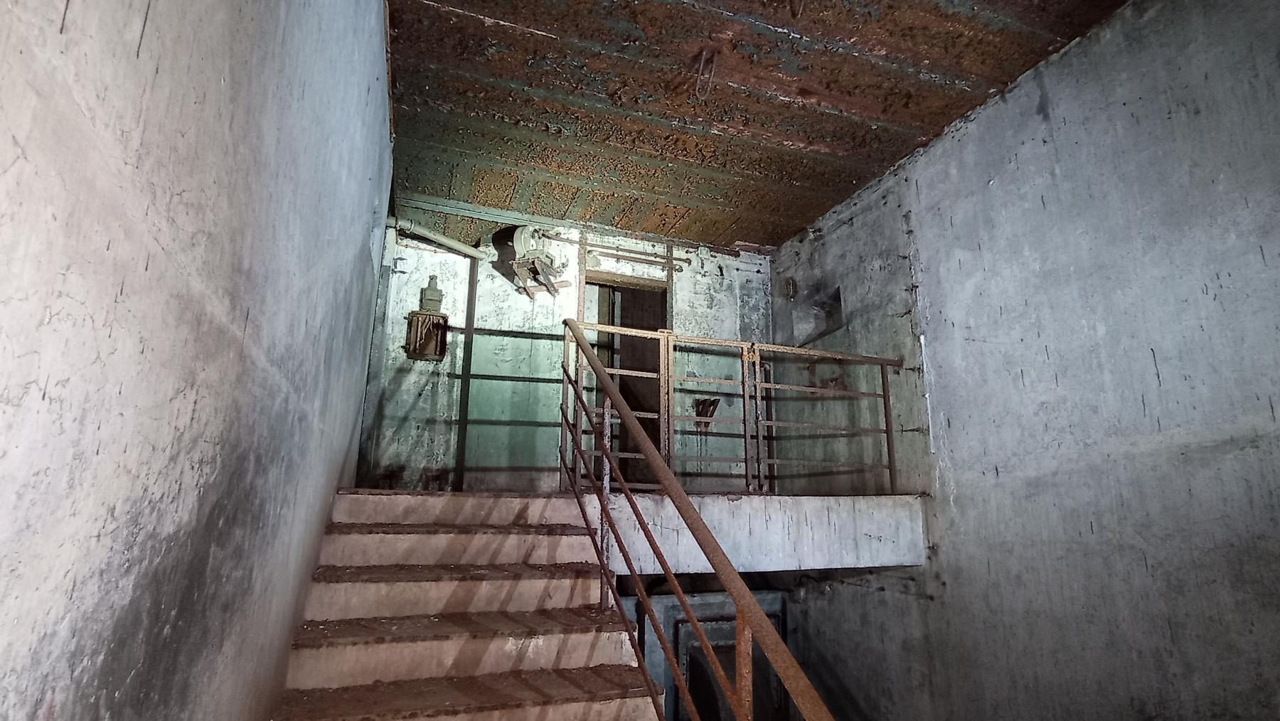 Ligne Maginot - FROHMUHL (PC DU QUARTIER KAPELLENHOF - II/153° RIF) - (Abri) - Cage d'escalier et étage supérieur du coffre d'entrée Ouest