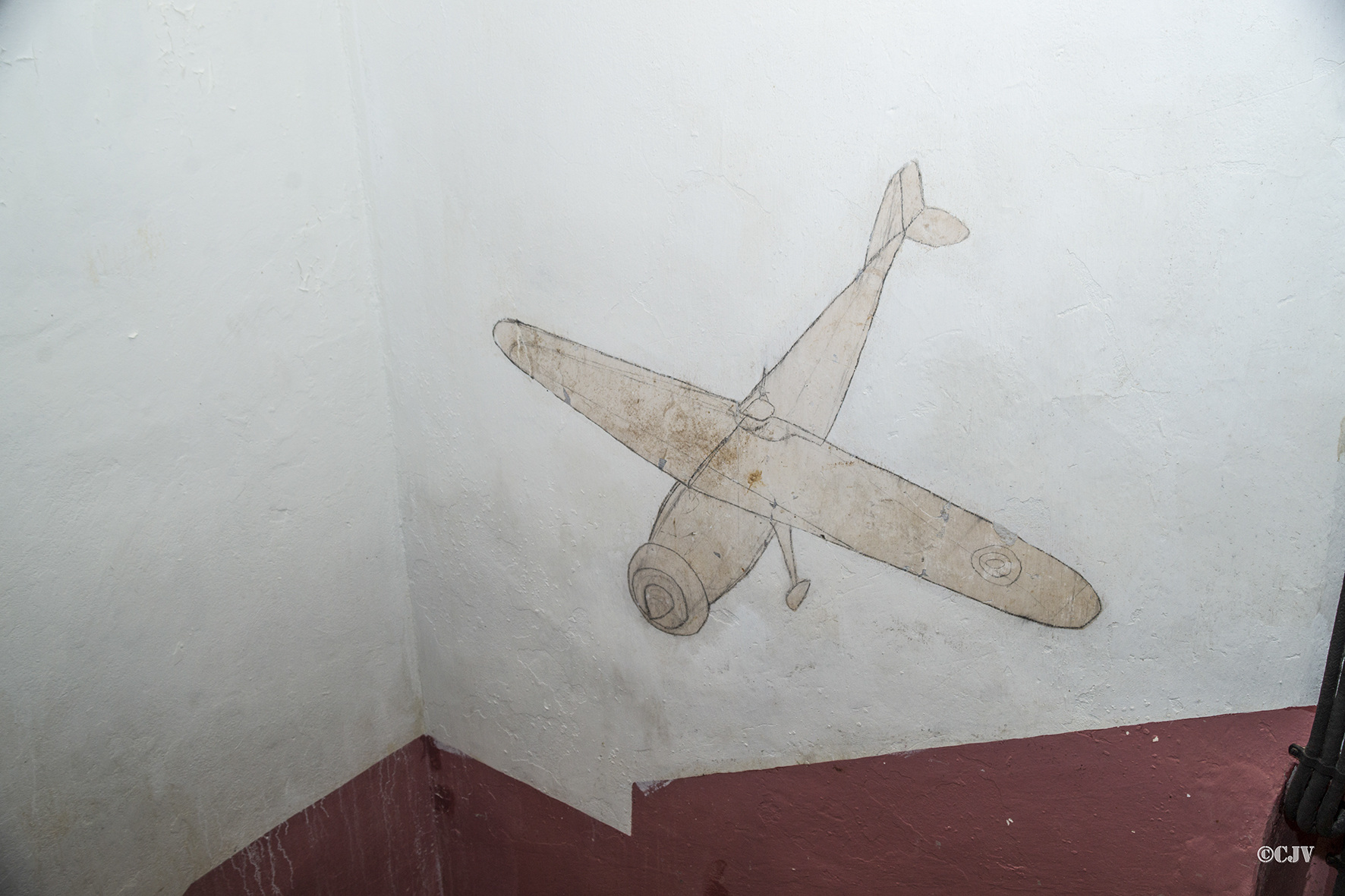 Ligne Maginot - SCHOENENBOURG - (Ouvrage d'artillerie) - Bloc 1
Peinture murale au pied du bloc