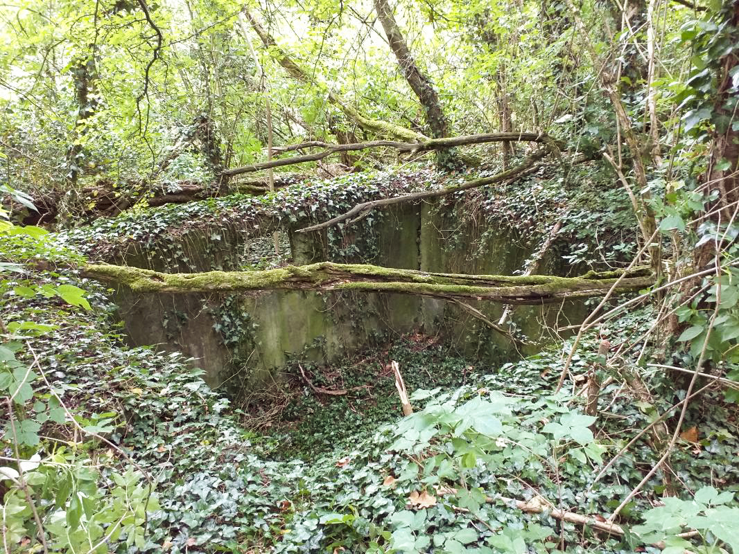 Ligne Maginot - BOIS DE HOFFEN - (Casernement) - Deuxième local vue du dessus