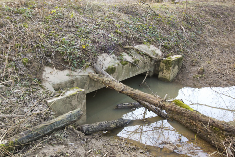 Ligne Maginot - Barrage du HAUSAUERBACH - La prise d'eau de vidange