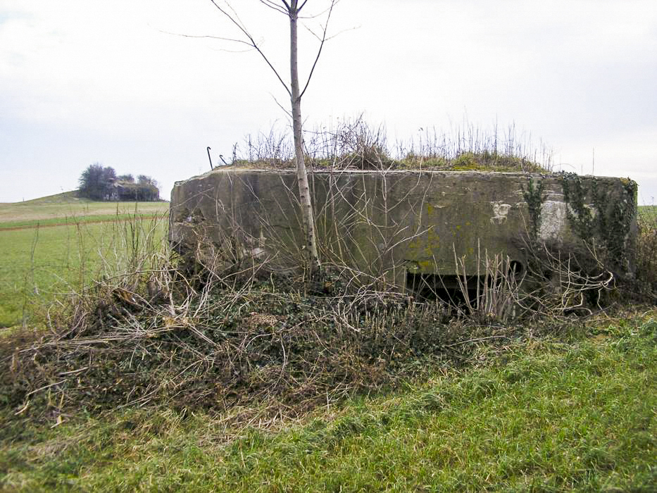 Ligne Maginot - KERNEIS (Blockhaus pour arme infanterie) - Coté entrée avec au fond la casemate d'Oberroedern Nord 