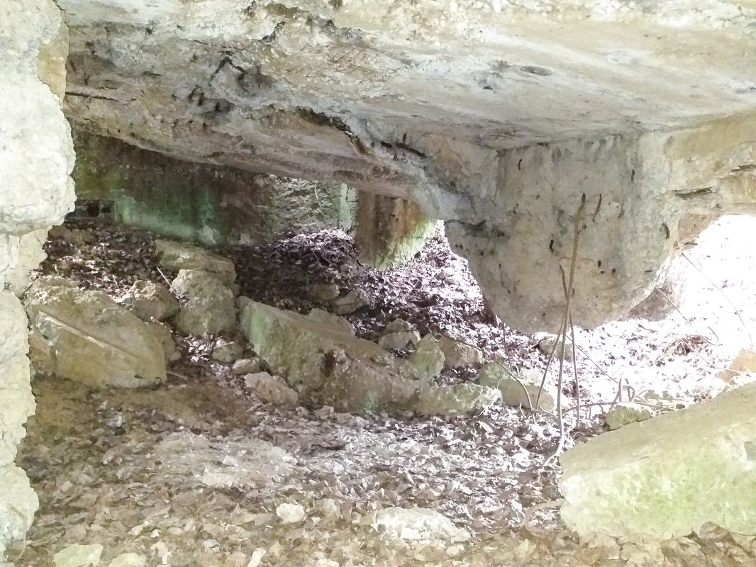 Ligne Maginot - OBERSEEBACH NORD - (Blockhaus pour canon) - L'intérieur dévasté du bloc