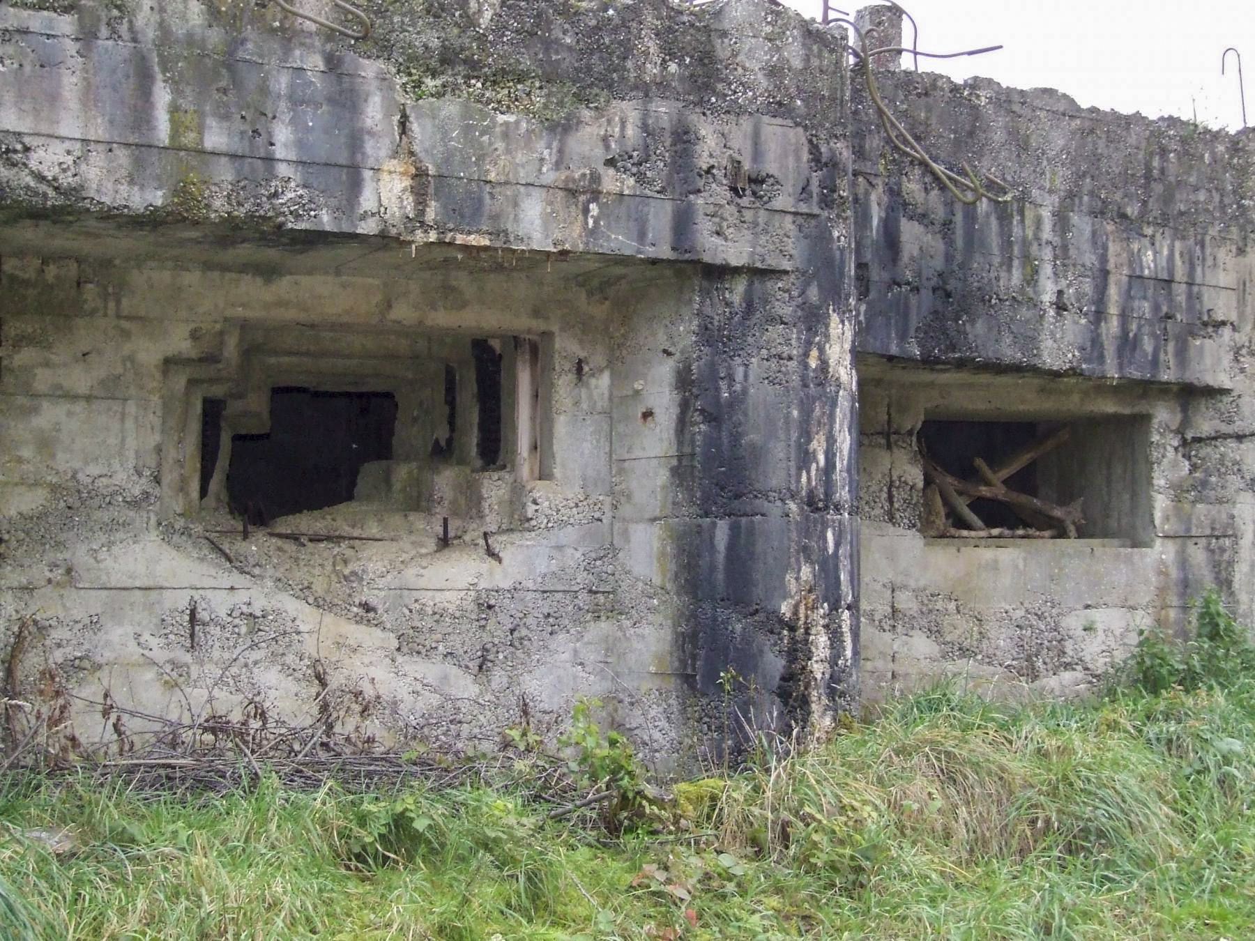 Ligne Maginot - WASSERFURSCH - (Casemate d'infanterie) - La façade de tir