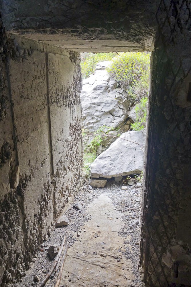 Ligne Maginot - O45 - MADONE de GORBIO Sud ( Blockhaus pour arme infanterie ) - Entrée du blockhaus