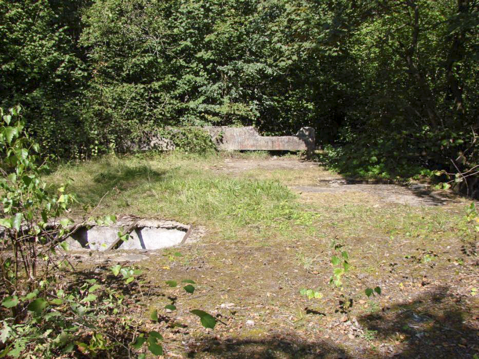 Ligne Maginot - ELZANGE - (Camp de sureté) - Les ruines du camp
Dalle d'un ancien baraquement.