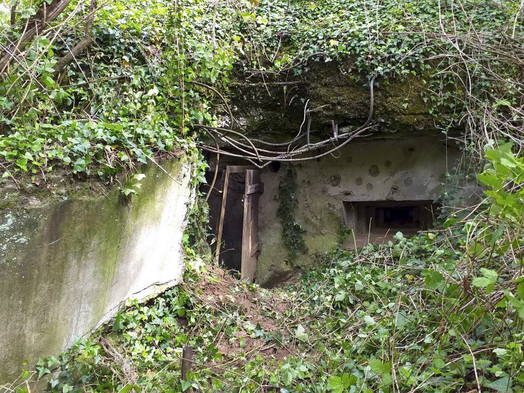 Ligne Maginot - KUBELMUEHLE 2 (AVANT POSTE) - (Blockhaus pour canon) - Vue générale de l'entrée