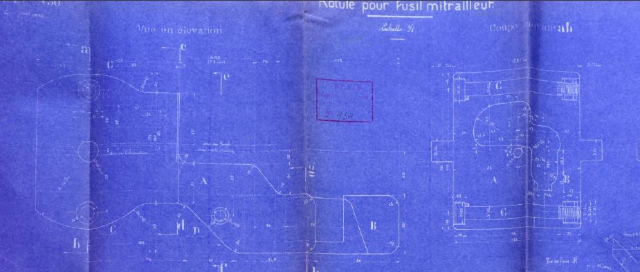 Ligne Maginot - vue latérale de la rotule de FM - 