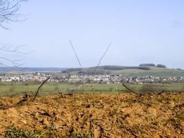 Ligne Maginot - N - LE RETAY - (Blockhaus pour canon) - Vue vers Carignan et Mont Euilly, (face frontale, canon AC et Hotchkiss)