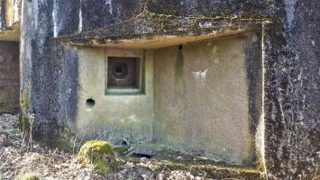 Ligne Maginot - GUNSTHAL COL EST - (Blockhaus pour arme infanterie) - Vue sur le créneau FM principal