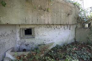 Ligne Maginot - 18 - MOULIN DE LA WANTZENAU - (Blockhaus pour arme infanterie) - Créneau Est du blockhaus. A droite, un des créneaux de l'extension à ciel ouvert