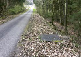 Ligne Maginot - 3Q2 - DMP de l'Erbsenthal - La trappe donne accés au fourneau de mine situé sous la chaussée