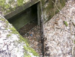 Ligne Maginot - DACHSECK 1 (Blockhaus pour canon) - Entrée du canon antichar