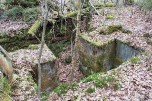 Ligne Maginot - Casemate de Glasbronn - Accès à trois niches de stockage